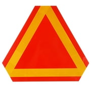 Qumonin Orange Slow Moving Vehicle Sign with Reflective Tape \u0026 Safety Triangle